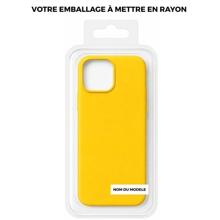 Coque PURE COLOR Pro iPhone 15 Plus jaune