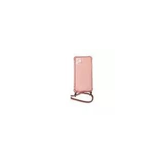 Coque CORDON iPhone 11 Pro Max rose transparent