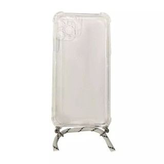 Coque CORDON iPhone 11 Pro Max blanc transparent