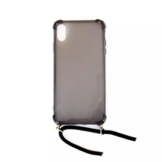 Coque CORDON iPhone XS Max noir transparent