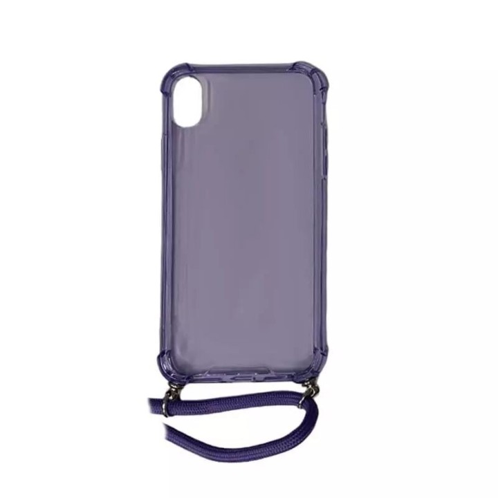Coque CORDON iPhone XR violet transparent