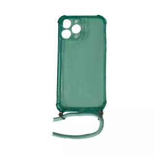 Coque CORDON iPhone 13 Pro Max vert transparent