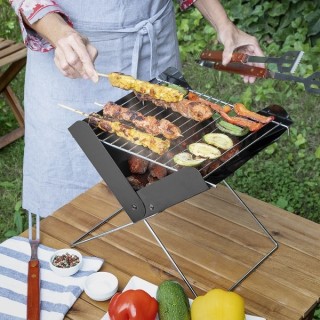 Mini barbecue Pliable Portable pour Charbon Foldecue InnovaGoods