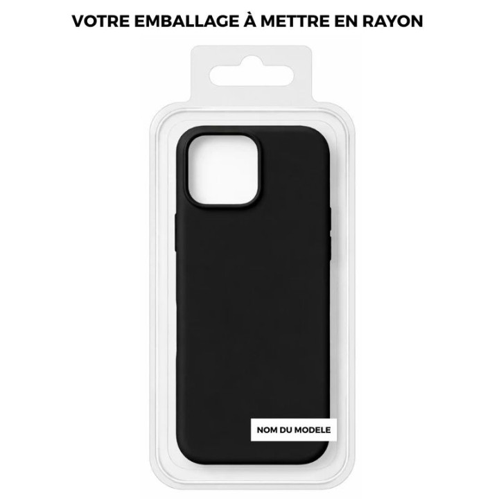 Coque PURE COLOR Pro iPhone 15 Pro noir titanium