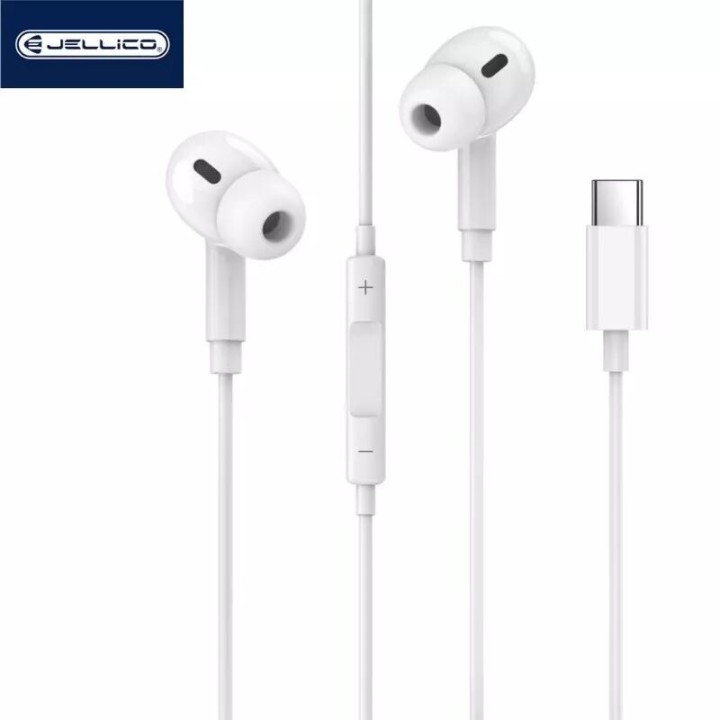 Kit pieton (USB-C/Type C) avec micro JELLICO X12 blanc