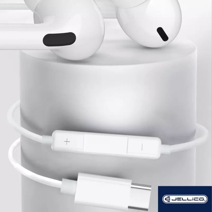 Kit pieton (USB-C/Type C) avec micro JELLICO X12 blanc