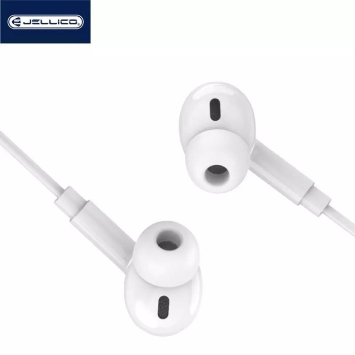 Kit pieton intra-auriculaire (Lightning) avec micro JELLICO X12 blanc