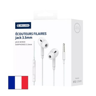 Kit pieton (Jack) avec micro JELLICO X12 blanc