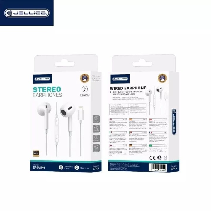 Kit pieton (Lightning bluetooth) avec micro JELLICO EP4A blanc