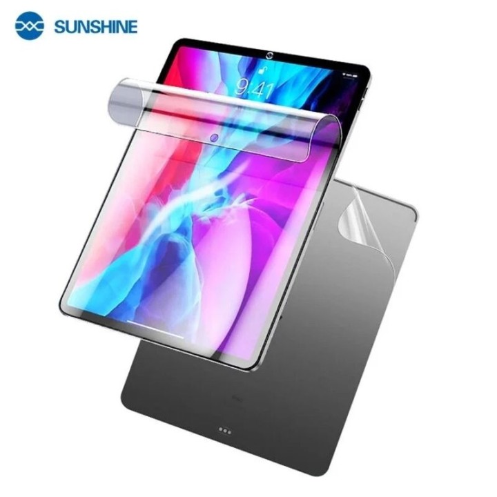 Lot de 10 films "hydrogel" TPU HD souple SUNSHINE SS-057P+ grande taille 12,9 pouces pour tablettes