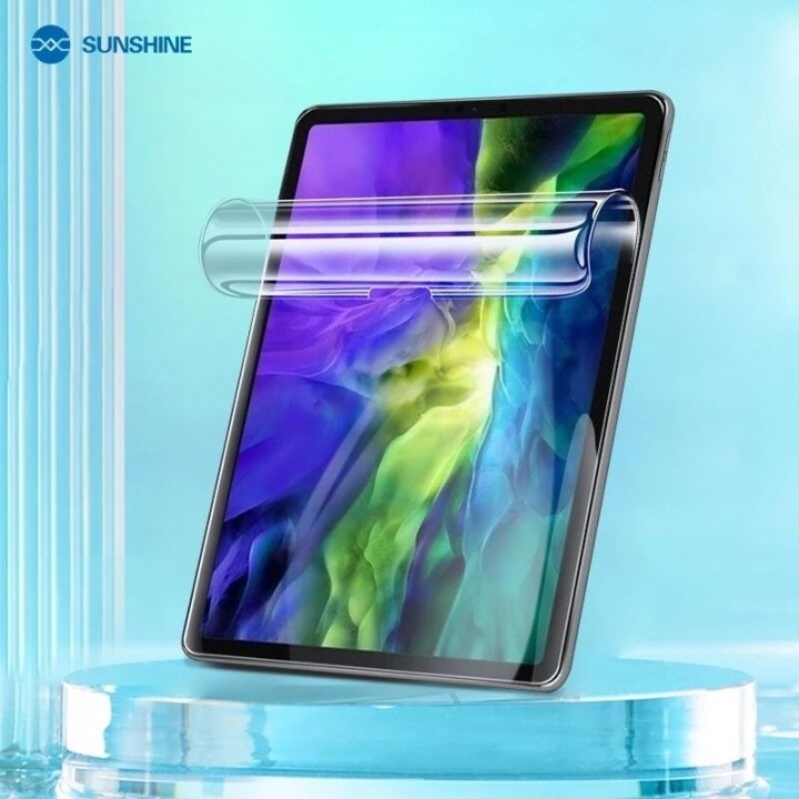 Lot de 10 films "hydrogel" TPU HD souple SUNSHINE SS-057P grande taille 11 pouces pour tablettes