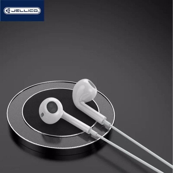 Kit pieton intra-auriculaire (Lightning) avec micro JELLICO X14 blanc