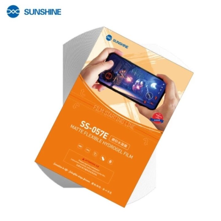 Lot de 10 films "hydrogel" MAT anti-reflets et anti-traces SUNSHINE SS-057E pour smartphones, watch...