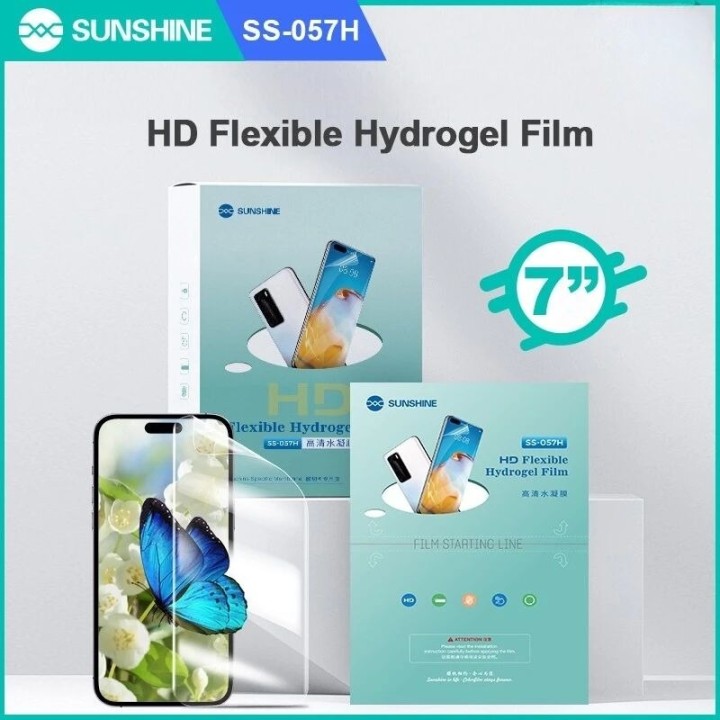 Lot de 50 films "hydrogel" écran incurvé SUNSHINE SS-057H HD pour smartphones, watch...