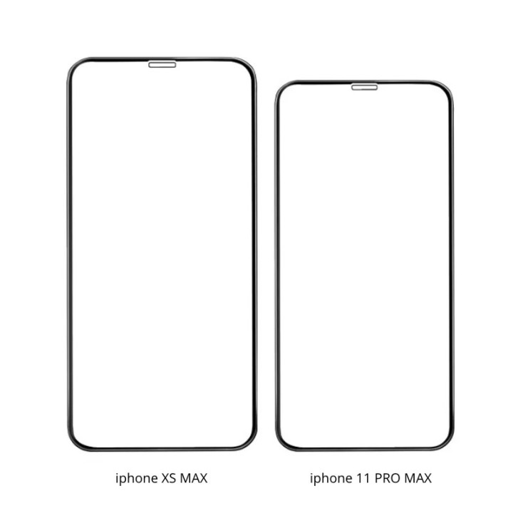 Lot de 10 films verre trempé avec cadre noir HOCO G5 iPhone XS Max/11 Pro Max