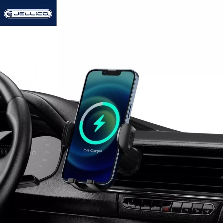 Support voiture chargeur à induction magnétique JELLICO W18 noir
