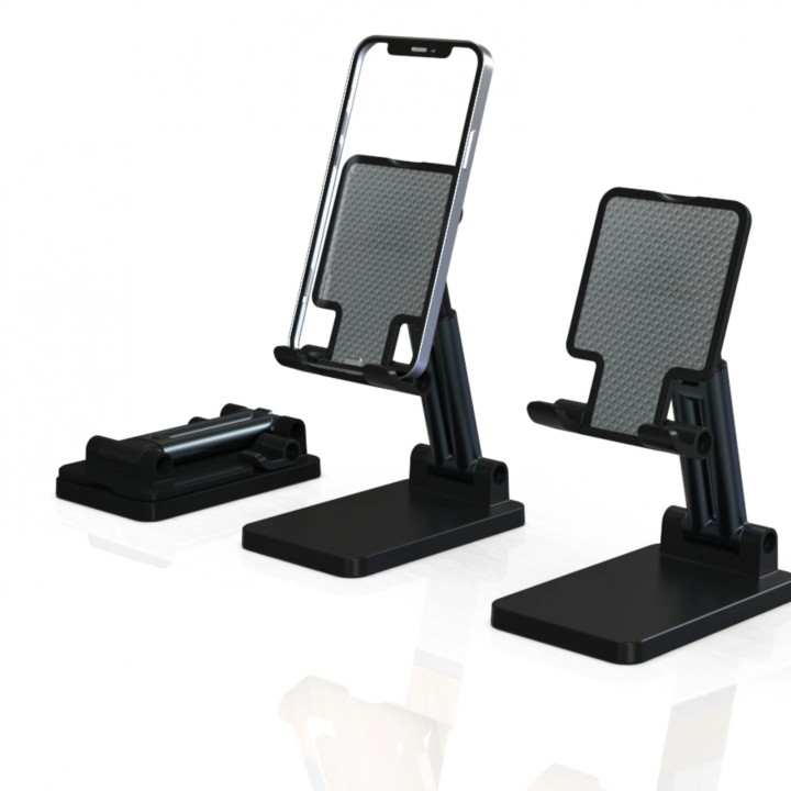 Support d'ordinateur de bureau plat à double axe smartphone JELLICO PH22 noir