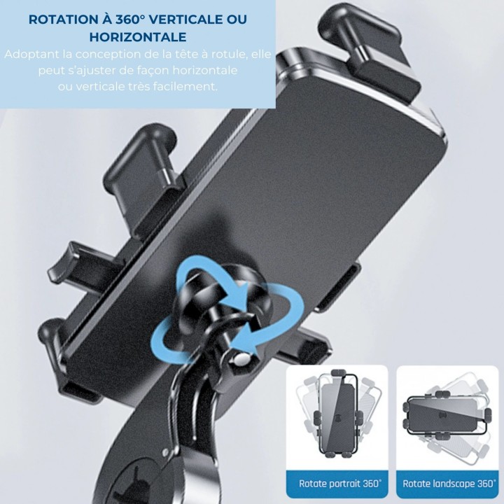 Support smartphone vélo et moto JELLICO PH26 noir