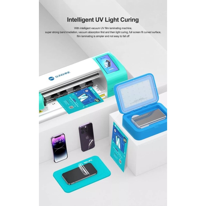Lot de 25 films "hydrogel" UV HD en verre trempé haute protection SUNSHINE SS-075UT pour smartphones