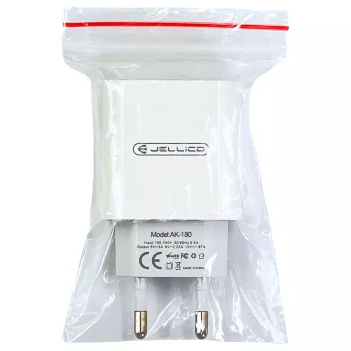 Adaptateur secteur Usb-C (20W) JELLICO AK180 (Vrac) blanc