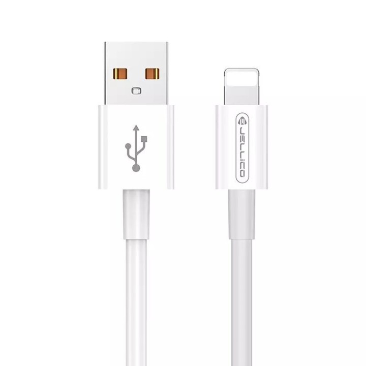 Cable Usb vers lightning (3.1 A) 1 mètre JELLICO B1 (Vrac) blanc