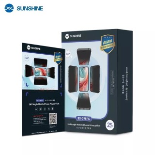 Lot de 25 films "hydrogel" TPU MAT effet privé SUNSHINE SS-075FS pour smartphones, watch...