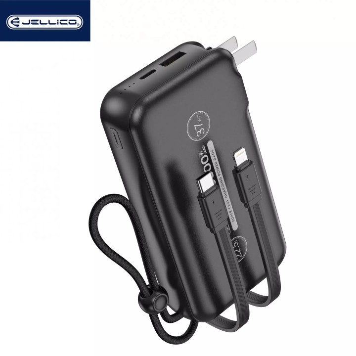 Power Bank (Batterie Externe) 10000mAh 22.5W double port JELLICO P38 noir