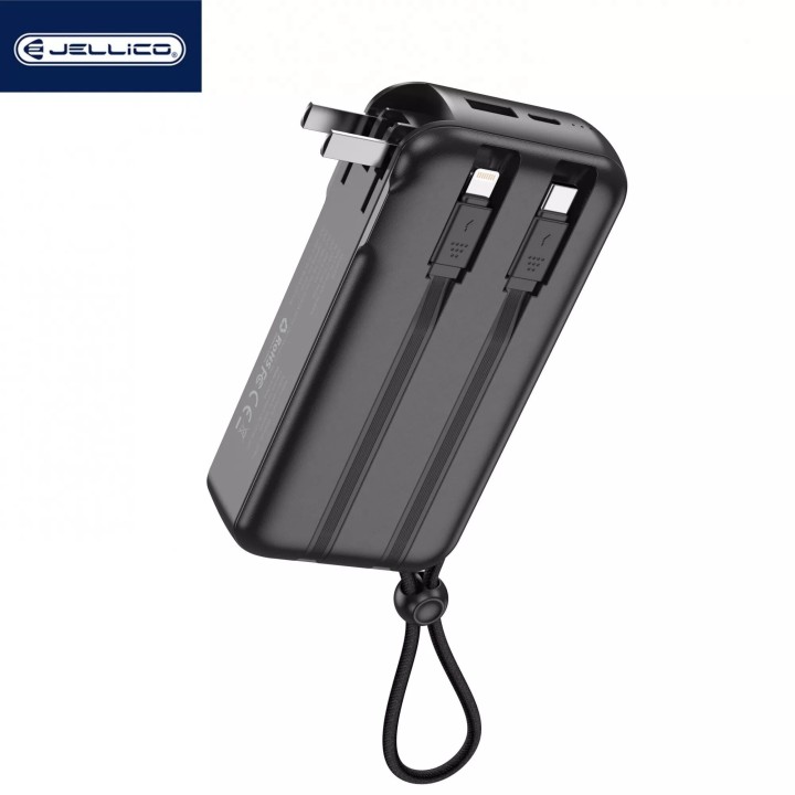 Power Bank (Batterie Externe) 10000mAh 22.5W double port JELLICO P38 noir