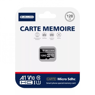 Carte mémoire Micro SD 128Go JELLICO Class 10 (Boite/ Blister)