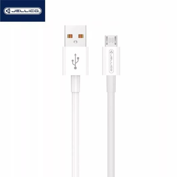 Cable Usb vers Micro Usb (3.1 A) 1 mètre JELLICO B1 blanc