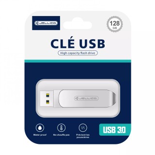 Clé USB 2 en 1 Type C / USB A JELLICO T07 128go (Boite/ Blister)