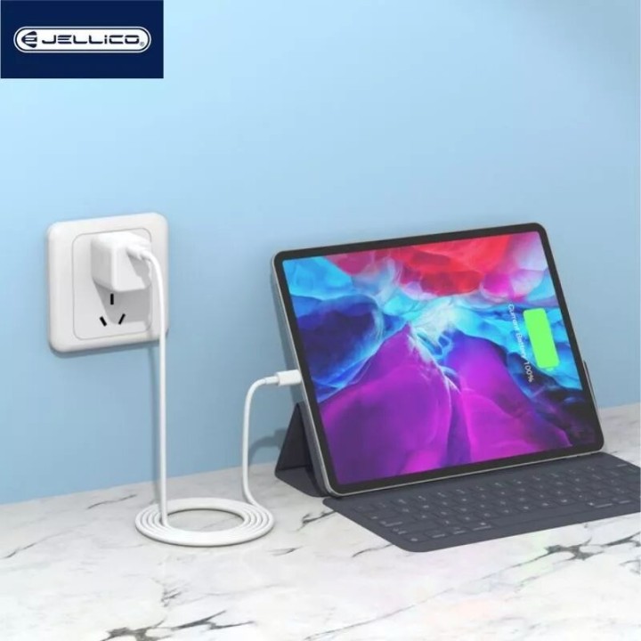 Cable Usb vers Micro Usb (3.1 A) 1 mètre JELLICO B1 blanc