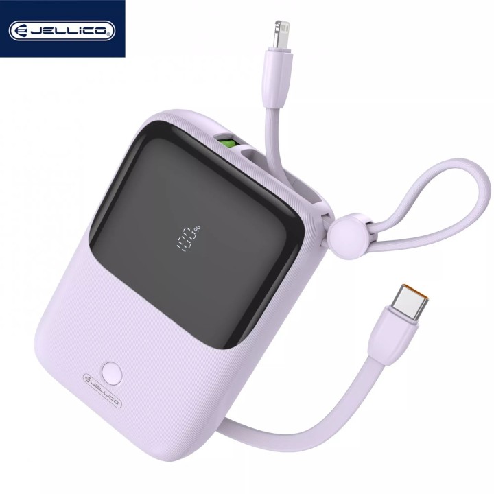 Power Bank (Batterie Externe) 10000mAh 22.5W JELLICO ZP1 violet