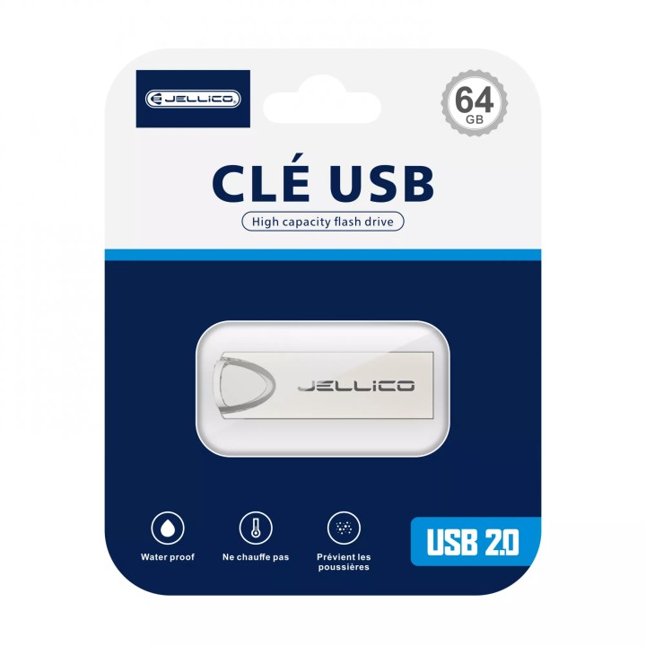 Clé USB JELLICO V07 64go (Boite/ Blister)