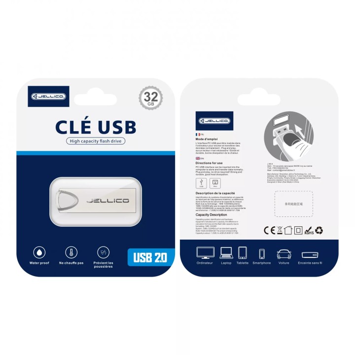 Clé USB JELLICO V07 32go (Boite/ Blister)