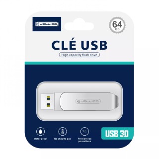 Clé USB 2 en 1 Type C / USB A JELLICO T07 64go (Boite/ Blister)