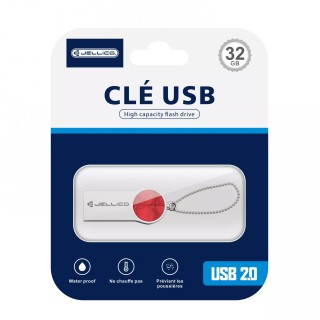 Clé USB JELLICO V08 32go rouge (Boite/ Blister)