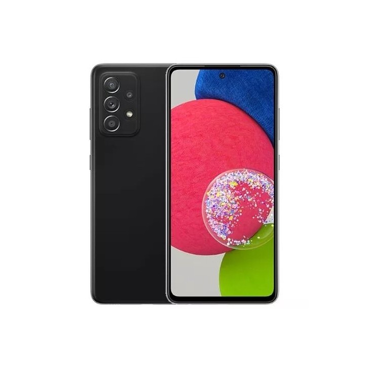 Housse-coque PERSONNALISÉE silicone Galaxy A52s 5G A528 noir