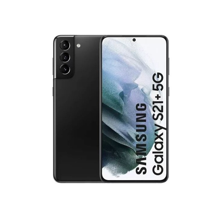 Housse-coque PERSONNALISÉE silicone Galaxy S21 Plus G996 noir