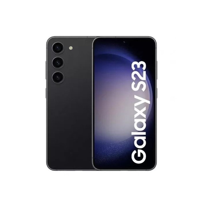 Housse-coque PERSONNALISÉE silicone Galaxy S23 S911 noir