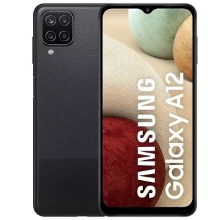 Housse-coque PERSONNALISÉE silicone Galaxy A12 4G/Nacho A125/A127 noir