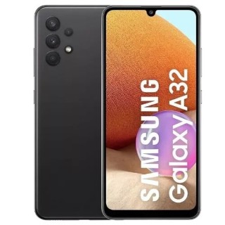 Housse-coque PERSONNALISÉE silicone Galaxy A32 5G A325 noir