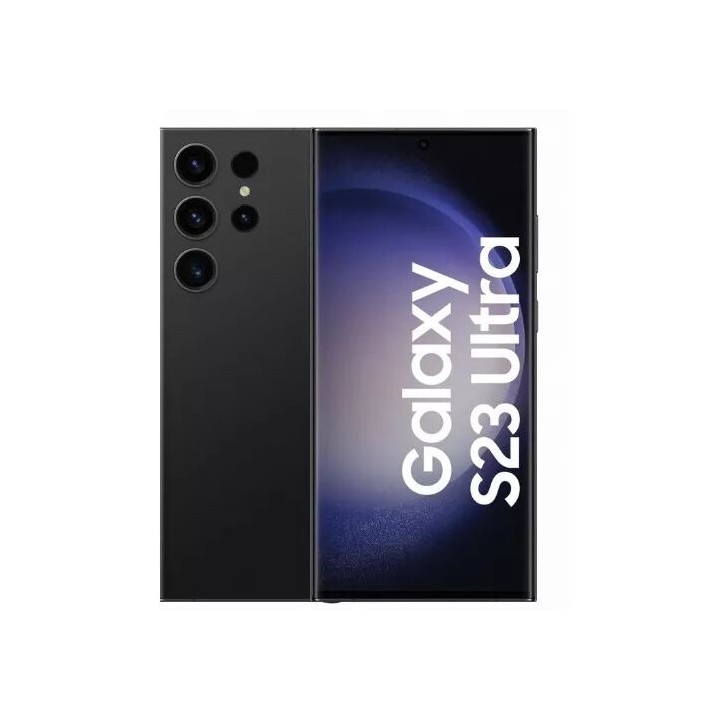 Housse-coque PERSONNALISÉE silicone Galaxy S23 Ultra S918 noir