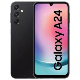 Housse-coque PERSONNALISÉE silicone Galaxy A24 4G A245 noir