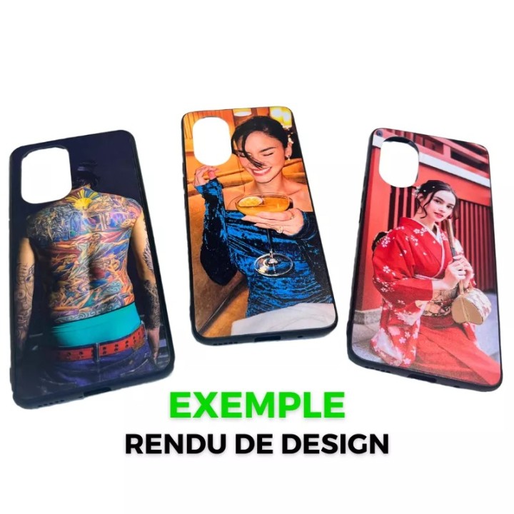 Housse-coque PERSONNALISÉE silicone Galaxy S23 Ultra S918 noir