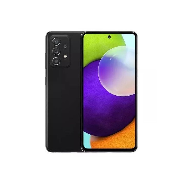 Housse-coque PERSONNALISÉE silicone Galaxy A52 4G/5GA525/A526 noir