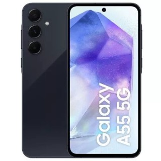 Housse-coque PERSONNALISÉE silicone Galaxy A55 5G A556 noir
