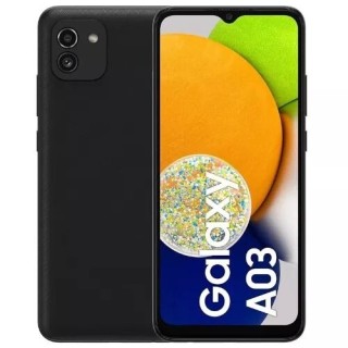 Housse-coque PERSONNALISÉE silicone Galaxy A03 A035 noir