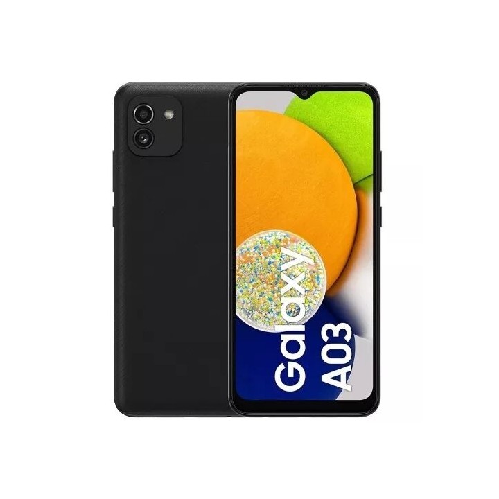 Housse-coque PERSONNALISÉE silicone Galaxy A03 A035 noir