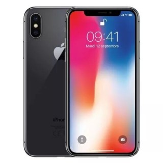 Housse-coque PERSONNALISÉE silicone iPhone X noir